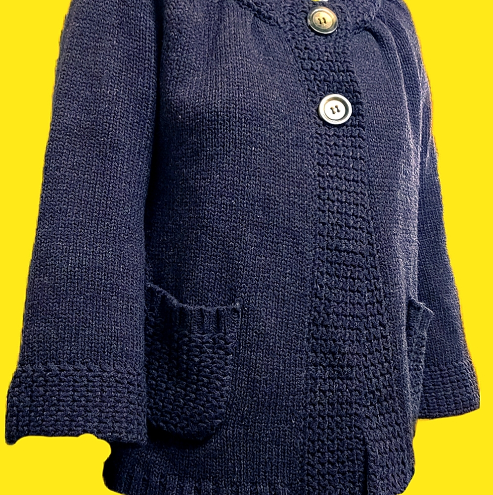 Purple knit cardigan